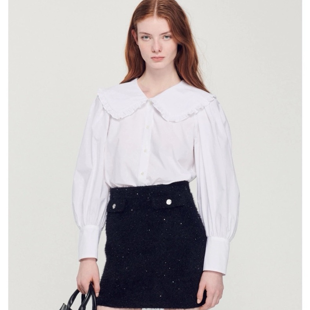Sandro shirt with Peter Pan collar